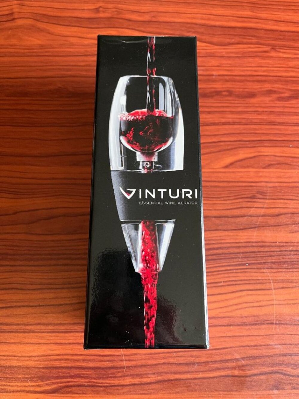 Vinturi Essential Red Wine Aerator No-Drip Stand in box + Filter Screen Black